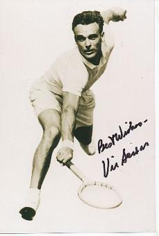 Vic Seixas  USA  Tennis Autogramm Foto original signiert 