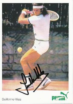Guillermo Vilas Argentinien  Tennis  Autogrammkarte  original signiert 