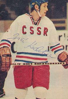 Jiri Kochta  CSSR Tschechien  Eishockey Autogramm Bild  original signiert 