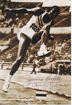 Jerome Biffle † 2002 USA Olympiasieger 1952  Leichtathletik  Autogramm Foto  original signiert 