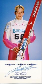 Janne Ahonen  Finnland  Skispringen  Autogramm Foto  original signiert 