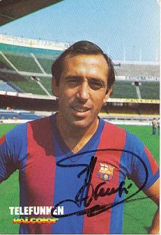 Juan Manuel Asensi  FC Barcelona  Fußball Autogrammkarte original signiert 