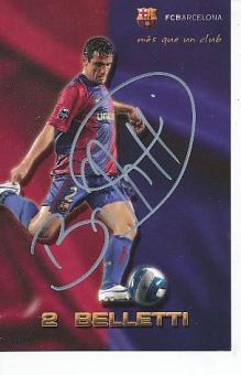 Juliano Belletti  FC Barcelona  Fußball Autogrammkarte original signiert 