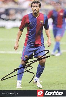 Giovanni van Bronckhorst  FC Barcelona  Fußball Autogrammkarte original signiert 