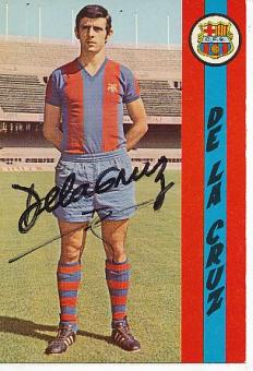 Antonio de la Cruz  FC Barcelona  Fußball Autogrammkarte original signiert 