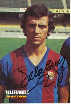 Antonio de la Cruz  FC Barcelona  Fußball Autogrammkarte original signiert 
