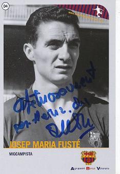 Josep Fuste  FC Barcelona  Fußball Autogrammkarte original signiert 