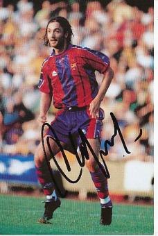 Christophe Dugarry   FC Barcelona  Fußball Autogrammkarte original signiert 