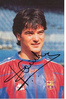 Fernando Couto   FC Barcelona  Fußball Autogrammkarte original signiert 
