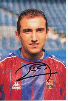 Abelardo  FC Barcelona  Fußball Autogrammkarte original signiert 