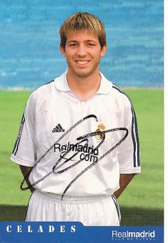 Albert Celades   Real Madrid  Fußball Autogrammkarte original signiert 