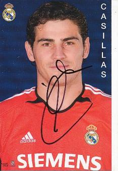 Iker Casillas   Real Madrid  Fußball Autogrammkarte original signiert 