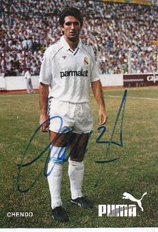 Chendo   Real Madrid  Fußball Autogrammkarte original signiert 