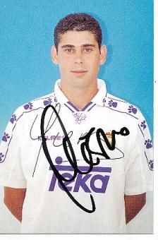 Fernando Hierro   Real Madrid  Fußball Autogrammkarte original signiert 