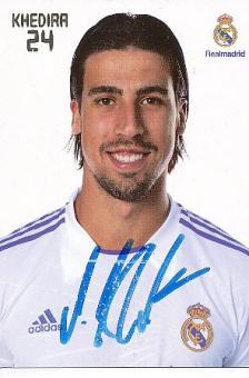 Sami Khedira   Real Madrid  Fußball Autogrammkarte original signiert 