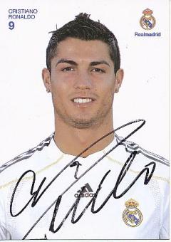 Cristiano Ronaldo   Real Madrid  Fußball Autogrammkarte original signiert 