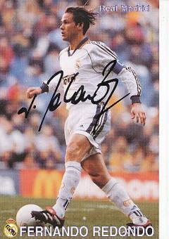 Fernando Redondo   Real Madrid  Fußball Autogrammkarte original signiert 