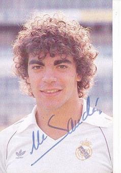 Manolo Sanchis  Real Madrid  Fußball Autogrammkarte original signiert 