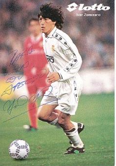 Ivan Zamorano   Real Madrid  Fußball Autogrammkarte original signiert 