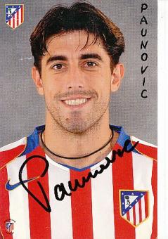 Veljko Paunovic   Atletico Madrid  Fußball Autogrammkarte original signiert 