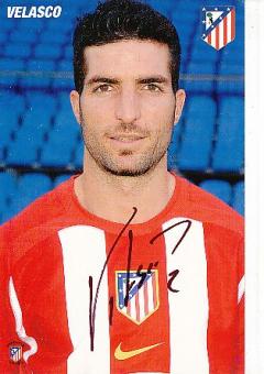 Juan Velasco   Atletico Madrid  Fußball Autogrammkarte original signiert 