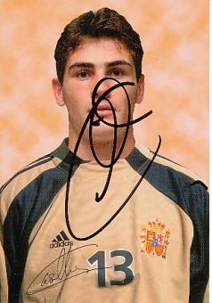 Iker Casillas  Weltmeister WM 2010 Spanien  Fußball Autogrammkarte original signiert 