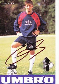 Albert Celades  Spanien  Fußball Autogrammkarte original signiert 