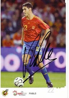 Pablo  Spanien  Fußball Autogrammkarte original signiert 