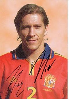 Michel Salgado  Spanien  Fußball Autogrammkarte original signiert 