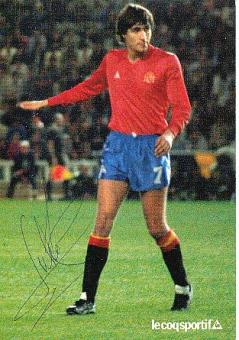 Julio Salinas  Spanien  Fußball Autogrammkarte original signiert 