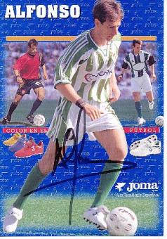 Alfonso  Betis Sevilla  Fußball Autogrammkarte original signiert 