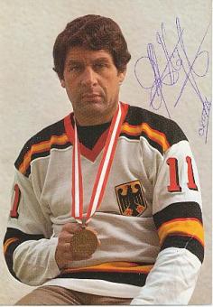 Ernst Köpf  DEB Bronze Olympia 1976 Nationalteam Eishockey  Autogrammkarte  original signiert 