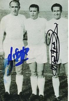 Alfredo Di Stefano † 2014 & Francisco Gento † 2022   Real Madrid  Fußball Autogramm Foto original signiert 