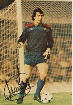 Javier Urruticoechea † 2001   FC Barcelona  Fußball Autogramm Foto original signiert 