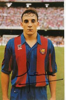 Albert Ferrer  FC Barcelona  Fußball Autogramm Foto original signiert 