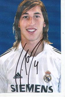 Sergio Ramos  Real Madrid  Fußball Autogramm Foto original signiert 