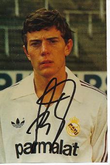Emilio Butragueno   Real Madrid  Fußball Autogramm Foto original signiert 
