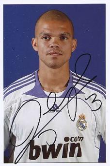 Pepe   Real Madrid  Fußball Autogramm Foto original signiert 