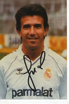 Juanito † 1992   Real Madrid  Fußball Autogramm Foto original signiert 