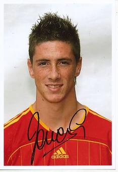 Fernando Torres  Spanien Weltmeister WM 2010  Fußball Autogramm Foto original signiert 