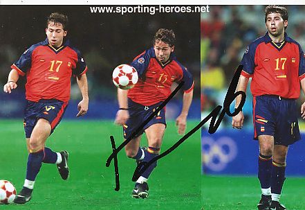 Raul Tamudo   Spanien  Fußball Autogramm Foto original signiert 