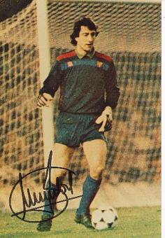 Javier Urruticoechea † 2001   FC Barcelona  Fußball Autogramm Foto original signiert 