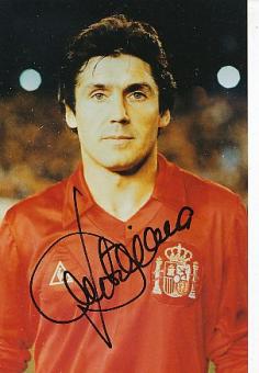 Carlos Santillana  Spanien   Fußball Autogramm Foto original signiert 