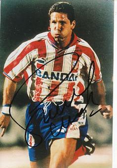 Diego Simeone   Atletico Madrid  Fußball Autogramm Foto original signiert 