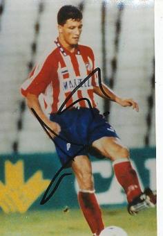 Lubomir Penew  Atletico Madrid  Fußball Autogramm Foto original signiert 