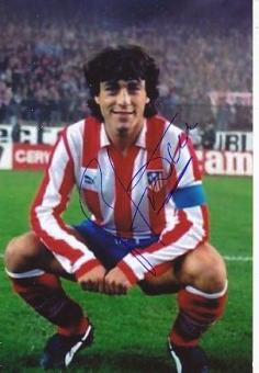 Paulo Futre   Atletico Madrid  Fußball Autogramm Foto original signiert 