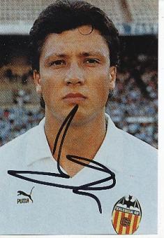 Luboslav Penev  FC Valencia  Fußball Autogramm Foto original signiert 