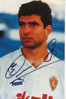 Juan Esnaider  Real Saragossa  Fußball Autogramm Foto original signiert 