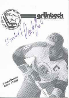 Rainer Philipp  KEC  Kölner EC   Eishockey Autogrammkarte  original signiertr 
