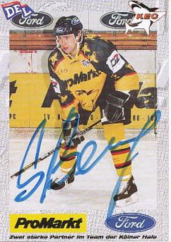 Sergej Berezin   KEC  Kölner EC   Eishockey Autogrammkarte  original signiertr 